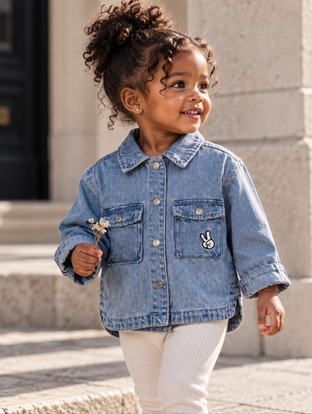 Zara Disney Baby Minnie Mouse Denim Shirt Jacket 18-24M 92cm NWT